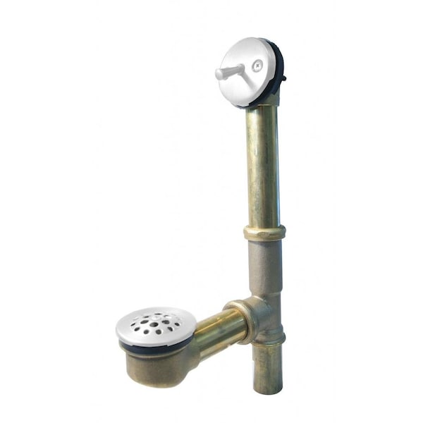 Westbrass Beehive Grid Bath Waste, 14" Make-Up, 20 Ga. Tubing in Powdercoated White D323-20G-50(79220-50) - main